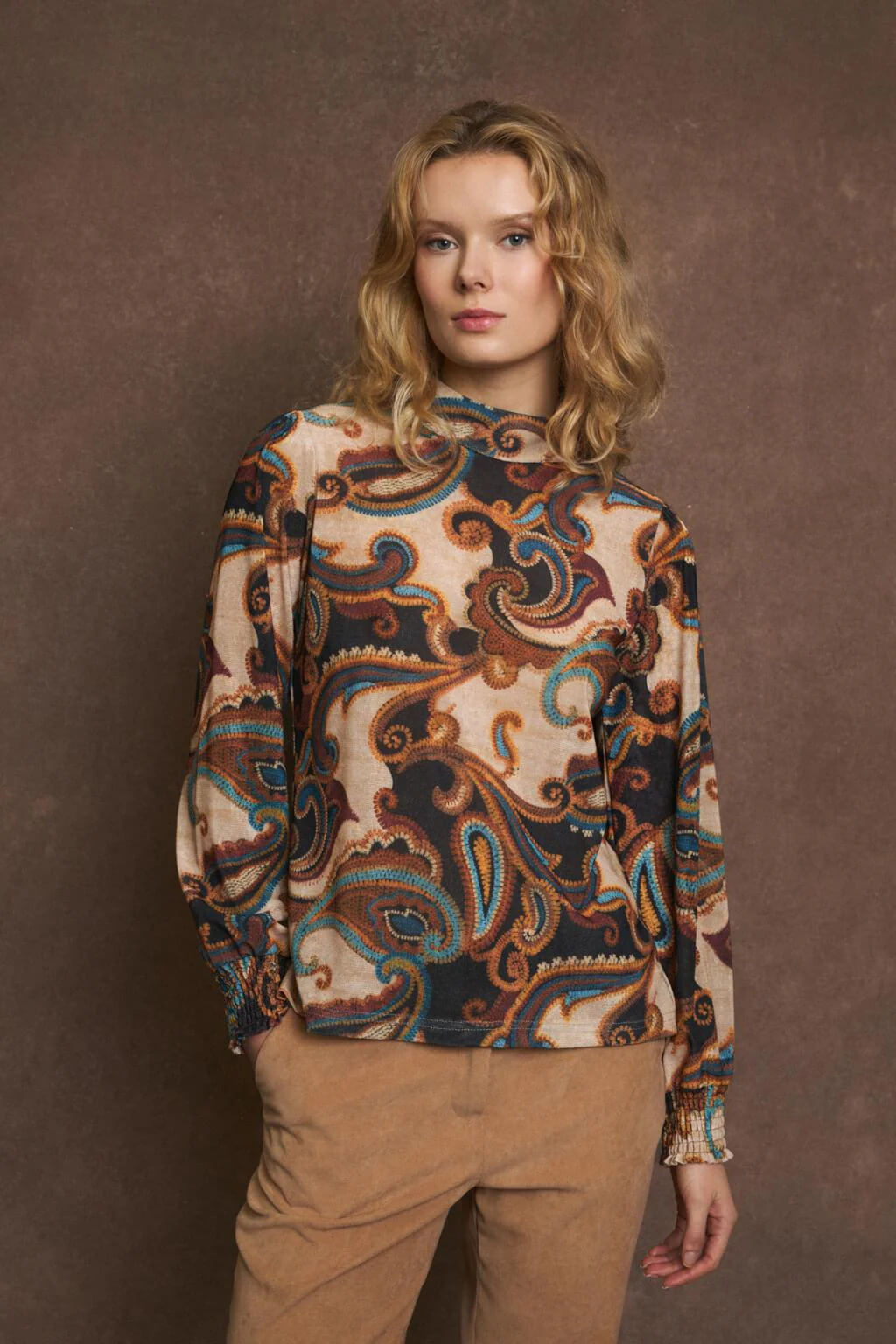 Μπλούζα με τύπωμα Paisley