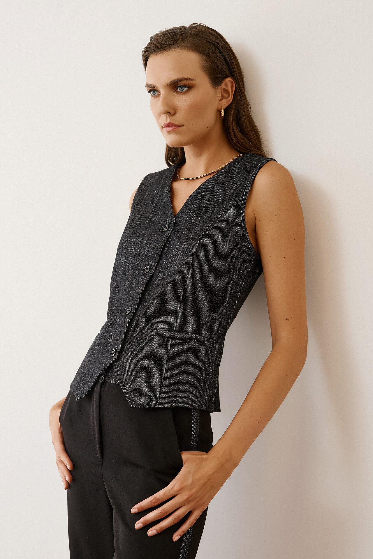 Μαύρο παντελόνι ψηλόμεσο