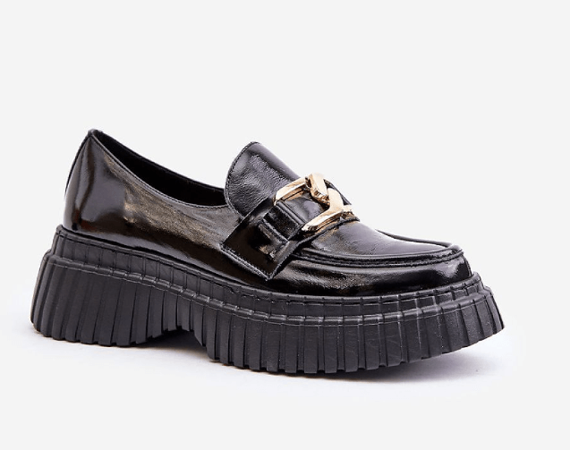 Μοκασίνια μαύρα λουστρίνι