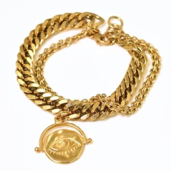 Βραχιόλι με αλυσίδα και κρεμαστό στοιχείο