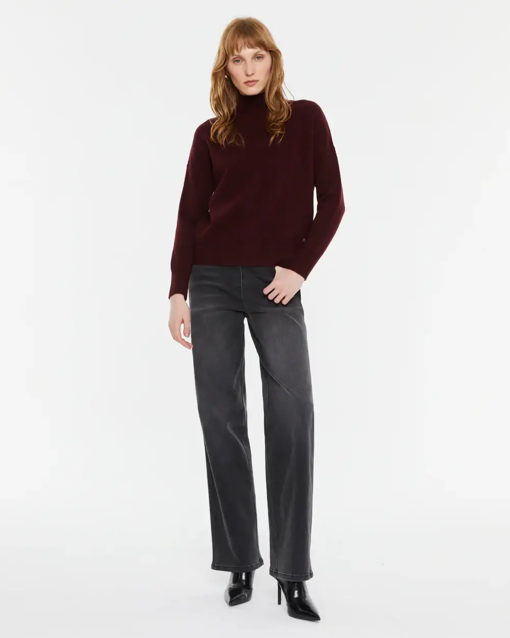 Πλεκτό Γυναικείο Ζιβάγκο Μπορντό