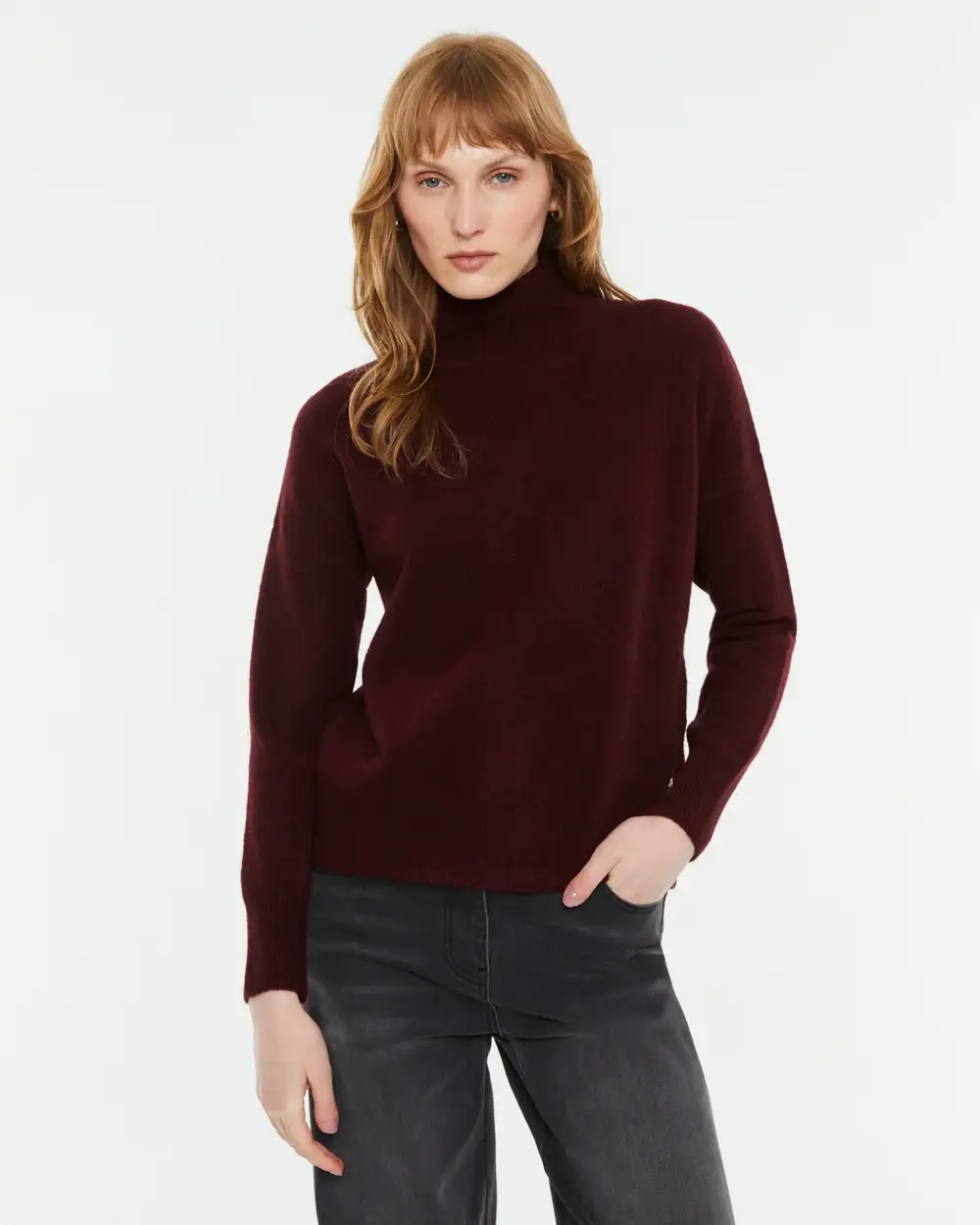 Πλεκτό Γυναικείο Ζιβάγκο Μπορντό