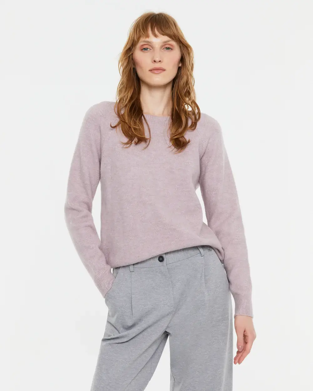 Πλεκτό Πουλόβερ λιλά