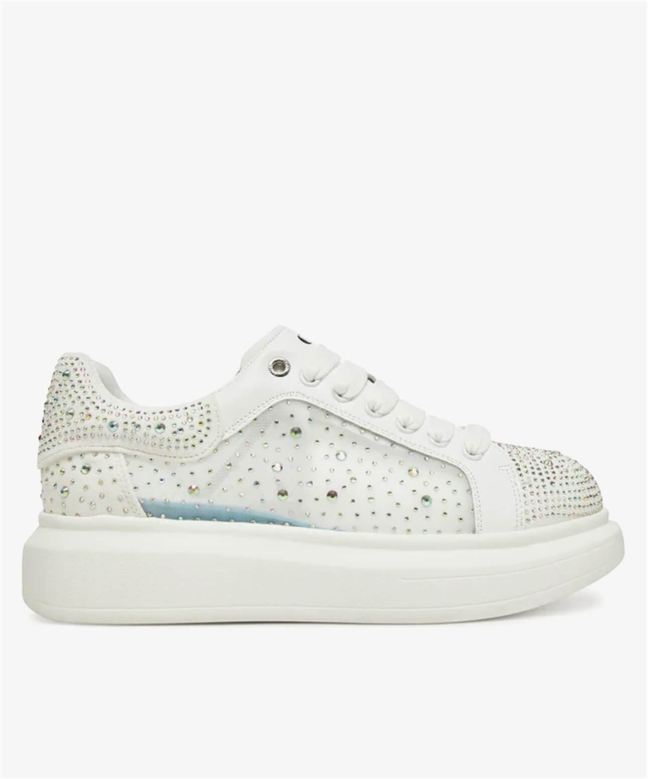 Λευκά sneaker με strass